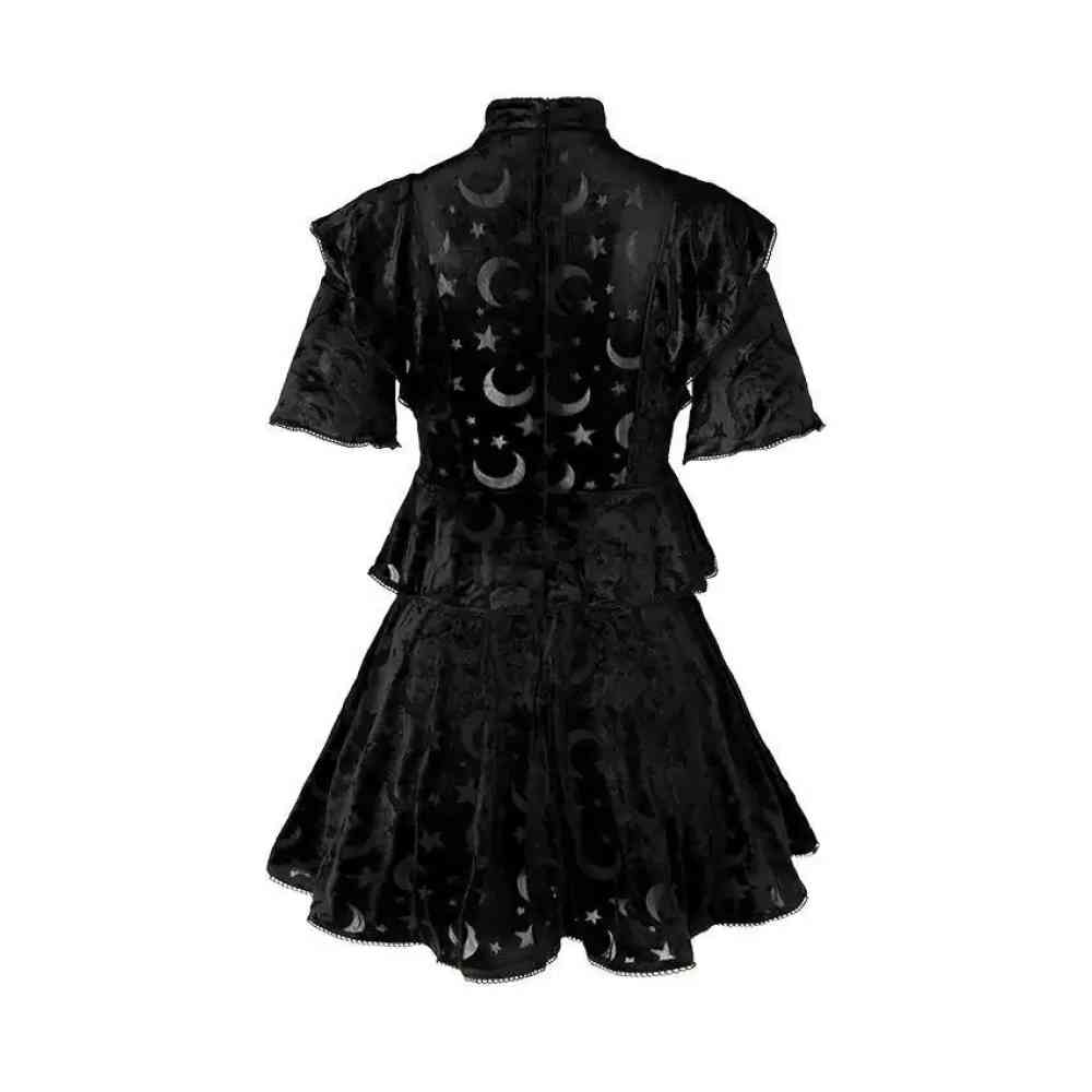 Restyle - Gothic Schoolgirl Devoured Mini robe - Noir